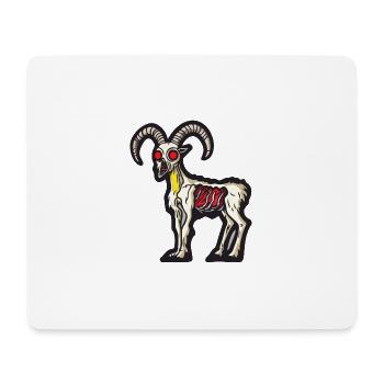 Mountain Goat Halloween Animal - Mouse Pad (horizontal) - white - Front