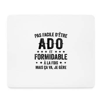 Stilvolles lustiges Design für Teenager, das sicherstellt - Mousepad (Querformat) - Weiß - Vorne