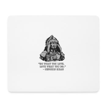 Citation de Gengis Khan - Tapis de souris (format paysage) - blanc - Devant