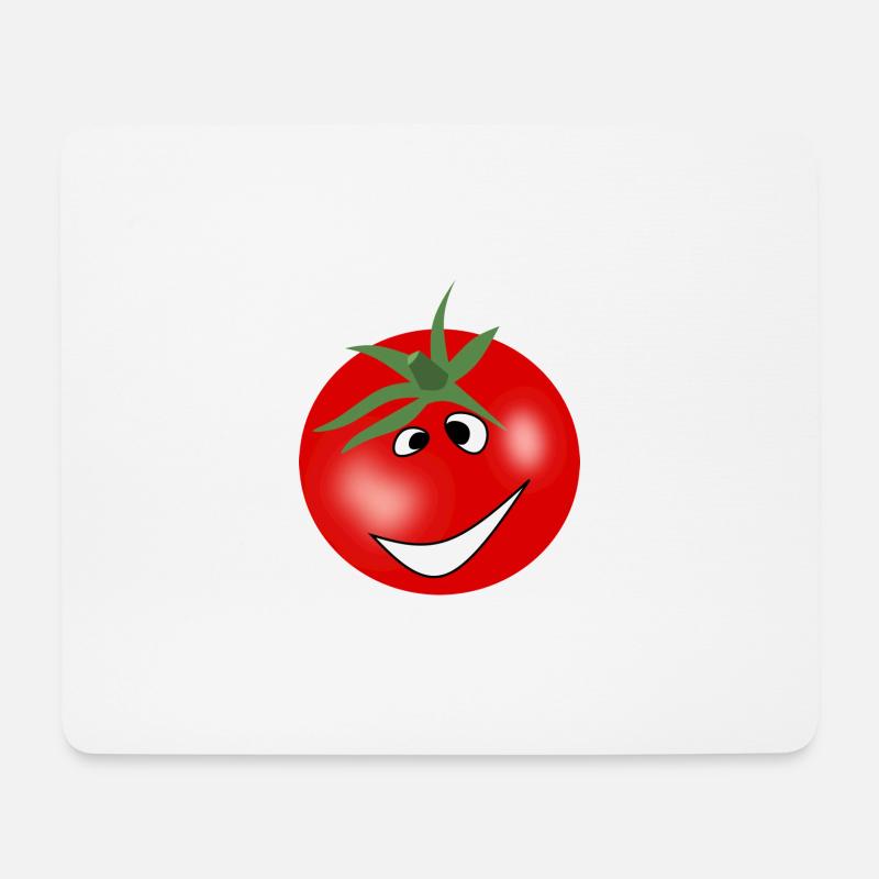 Lustige Tomate - Mousepad (Querformat) - Weiß