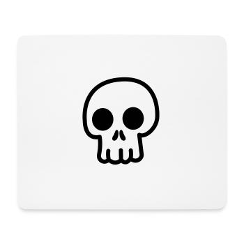 Totenkopf Süß Kawaii - Mousepad (Querformat) - Weiß - Vorne
