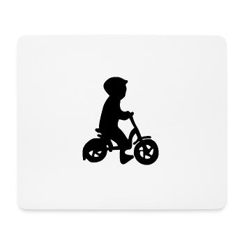 Vélo enfant vélo - Tapis de souris (format paysage) - blanc - Devant