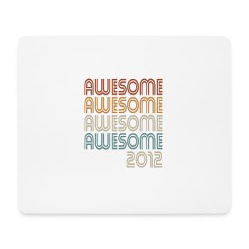 awesome 2012 Gift 10 years anniversary - Mouse Pad (horizontal) - white - Front