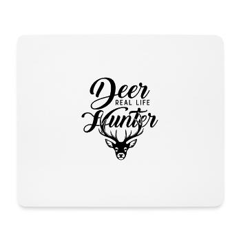 Chasseur de cerf - Tapis de souris (format paysage) - blanc - Devant