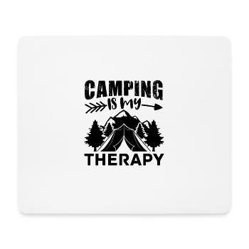 Camping Wohnmobil Van Vintage im Wohnwagen Caravan - Mousepad (Querformat) - Weiß - Vorne