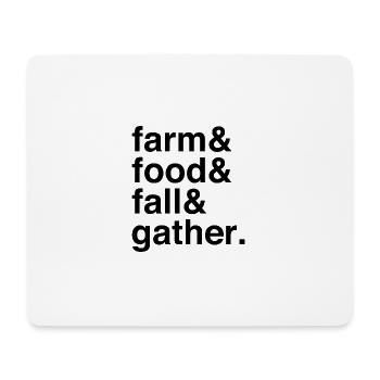 Farm Fresh Food and Fall Gathering - Mouse Pad (horizontal) - white - Front