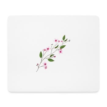 cherry blossom - Mouse Pad (horizontal) - white - Front