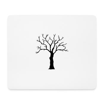 Basteln mit Kindern, Baum für Fingerabdrücke - Mousepad (Querformat) - Weiß - Vorne