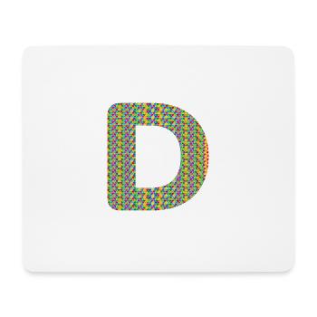 Colorful Heart D Design – Unique & Stylish! - Mouse Pad (horizontal) - white - Front