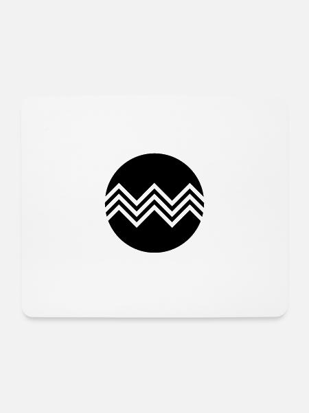 Grafisches Muster - Mousepad (Querformat) - Weiß