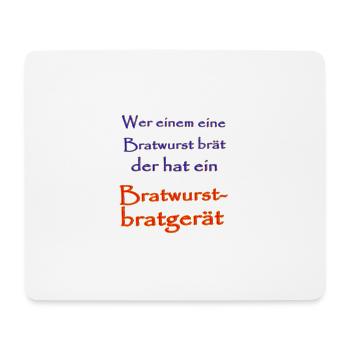 Bratwurst - Mousepad (Querformat) - Weiß - Vorne
