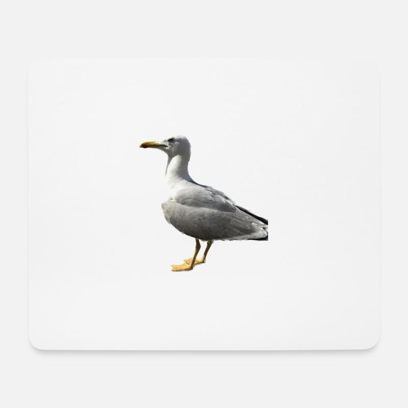 Seagull Bird Gift Idea - Mouse Pad (horizontal) - white