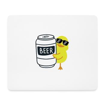Bier beer - Mousepad (Querformat) - Weiß - Vorne