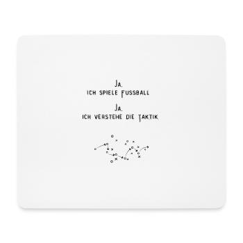 Football féminin - Tapis de souris (format paysage) - blanc - Devant