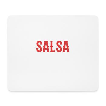Moi en salsa. Cadeau d’artiste - Tapis de souris (format paysage) - blanc - Devant