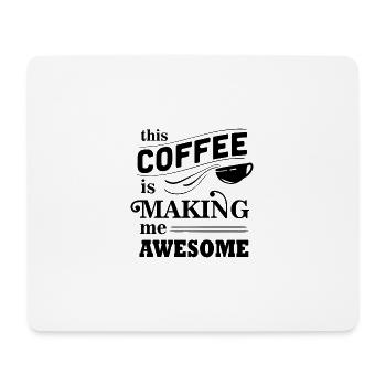 Awesome Coffee Boost - Mouse Pad (horizontal) - white - Front