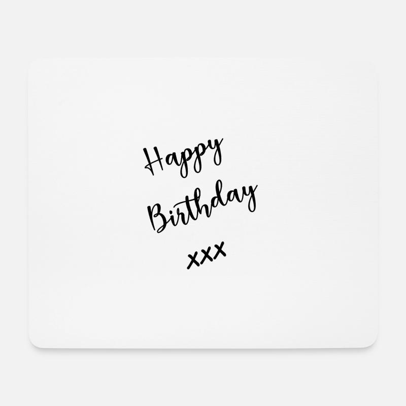 ALLES GUTE ZUM GEBURTSTAG. ALLES GUTE ZUM GEBURTSTAG. JAHRESTAG. - Mousepad (Querformat) - Weiß