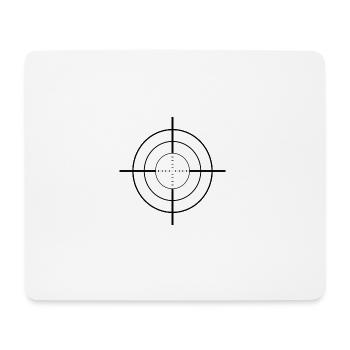 Sniper / Fadenkreuz Geschenk / Geschenkidee - Mousepad (Querformat) - Weiß - Vorne