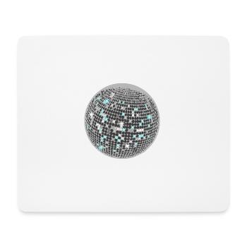 Disco Kugel - Mousepad (Querformat) - Weiß - Vorne