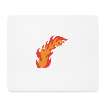 Flames Fire - Mouse Pad (horizontal) - white - Front