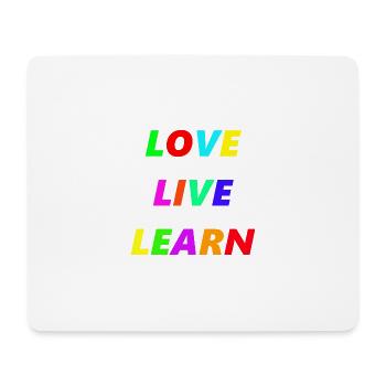 AIMER EN DIRECT APPRENDRE - Tapis de souris (format paysage) - blanc - Devant