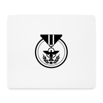 military medal - Mouse Pad (horizontal) - white - Front