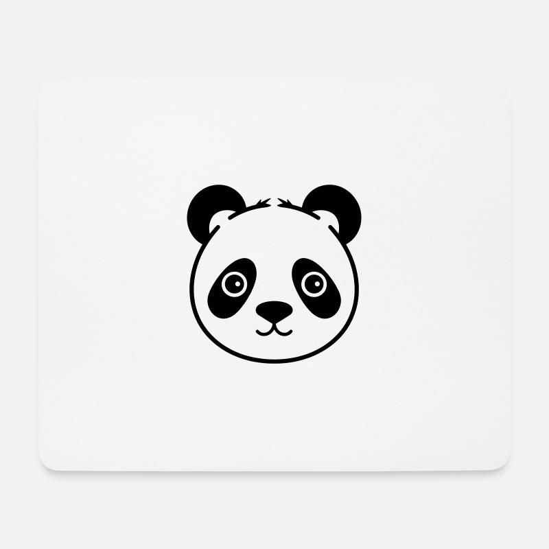 Panda - Mousepad (Querformat) - Weiß