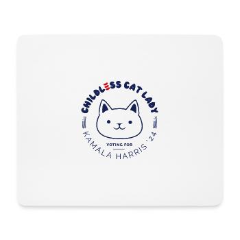 Kinderlose Katze Lady Social Club Outfit - Mousepad (Querformat) - Weiß - Vorne