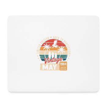 Besonderes Jubiläum mit diesem Entwurf Mai 1984 - Mousepad (Querformat) - Weiß - Vorne