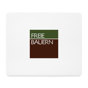 Free farmers - Mouse Pad (horizontal) - white - Front