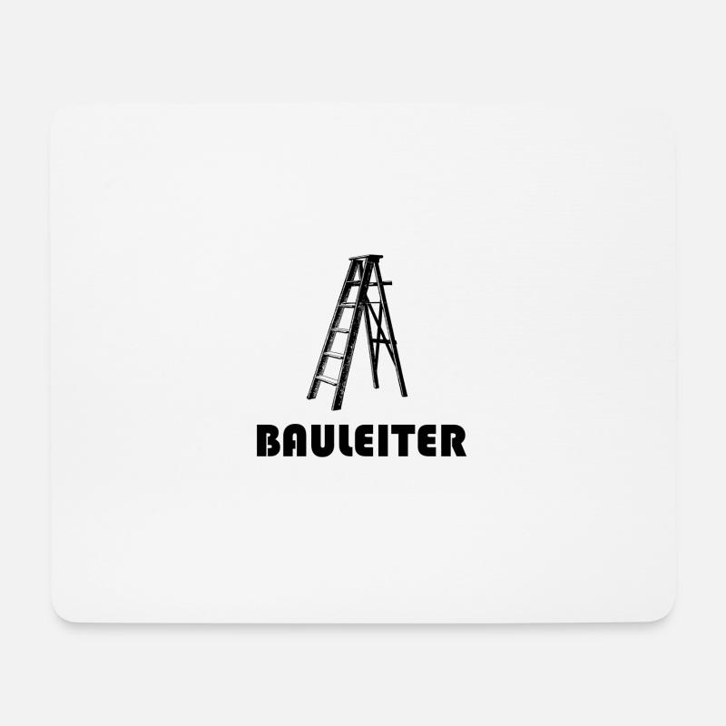 Bauleiter Leiter Bau baustellen - Mousepad (Querformat) - Weiß