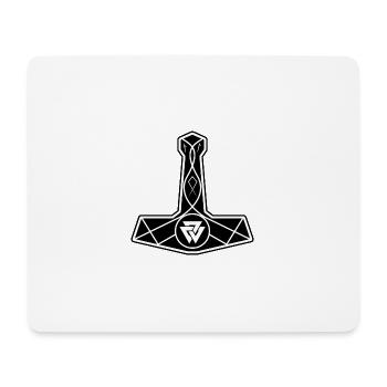 Mjölnir Thors Hammer für Viking - Mousepad (Querformat) - Weiß - Vorne