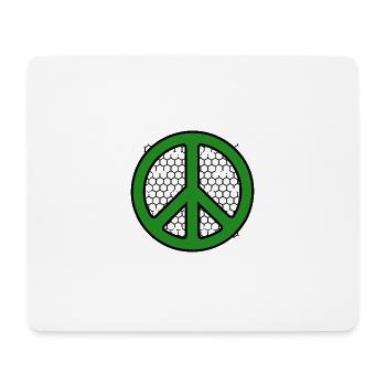 Peace - Mousepad (Querformat) - Weiß - Vorne