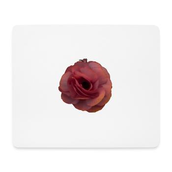 Rosa Rose Blütenpracht - Mousepad (Querformat) - Weiß - Vorne