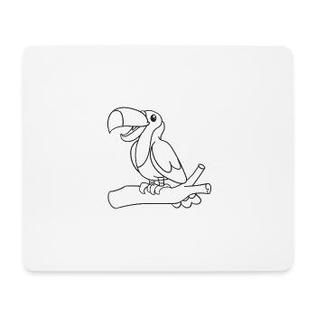 toucan, toucan, bird, gift, gift idea - Mouse Pad (horizontal) - white - Front