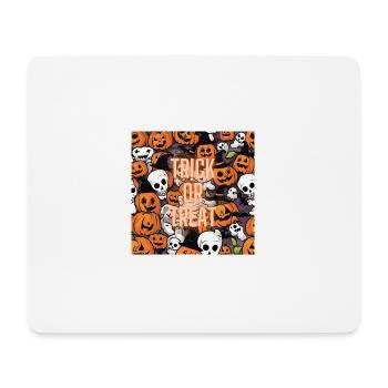 🎃 Design d’Halloween 🍬 « Trick or Treat » - Tapis de souris (format paysage) - blanc - Devant
