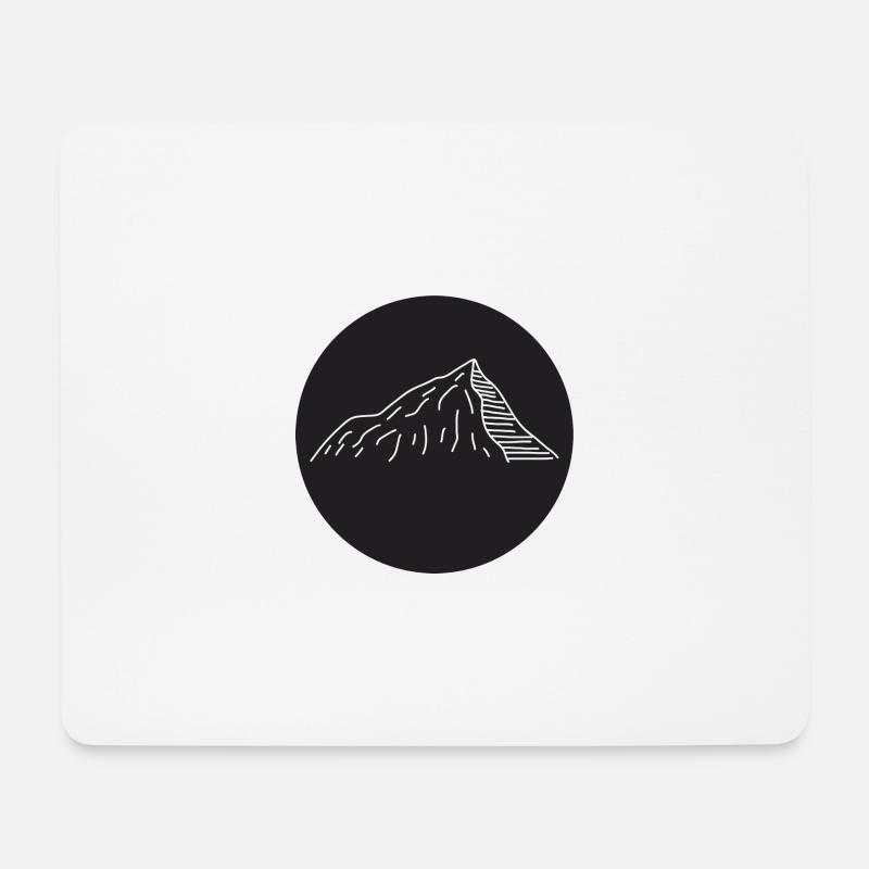 Mountain - Mousepad (Querformat) - Weiß