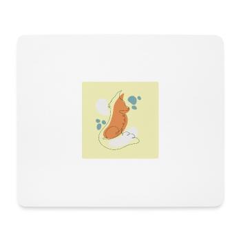 Fuchs - Mousepad (Querformat) - Weiß - Vorne