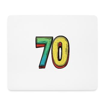 70 Number Comic - Mouse Pad (horizontal) - white - Front