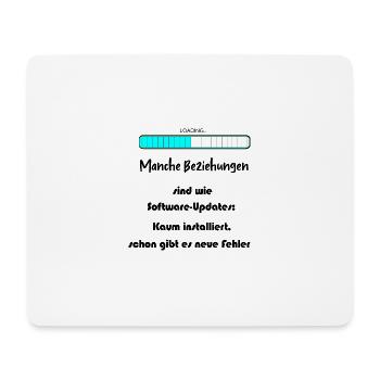 Progress Bar Blue Pattern - Mouse Pad (horizontal) - white - Front