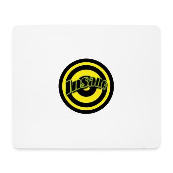 Insane Neon Circle Design - Mouse Pad (horizontal) - white - Front