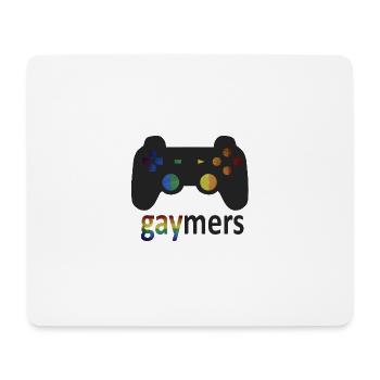 Gaymer Gay Pride LGBT gay gaming gambling gay - Tapis de souris (format paysage) - blanc - Devant