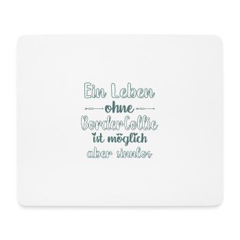 Border Collie - Mousepad (Querformat) - Weiß - Vorne
