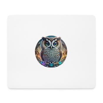 Owl - Mouse Pad (horizontal) - white - Front