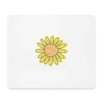 tournesol - Tapis de souris (format paysage) - blanc - Devant