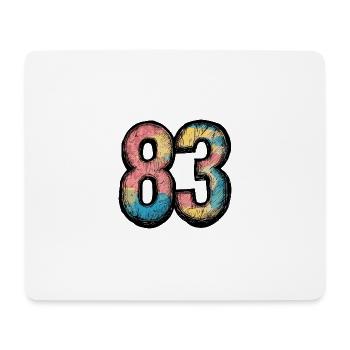 83 Number Comic - Mouse Pad (horizontal) - white - Front