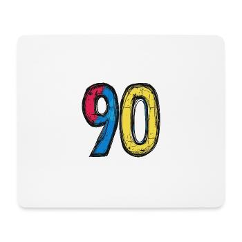 90 Number Comic - Mouse Pad (horizontal) - white - Front