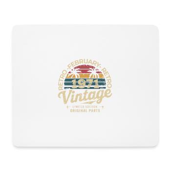 February 1971 | Awesome since February 1971 - Mouse Pad (horizontal) - white - Front