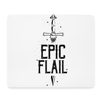 Combat à l’épée pour jeux de rôle et GN en direct - Tapis de souris (format paysage) - blanc - Devant