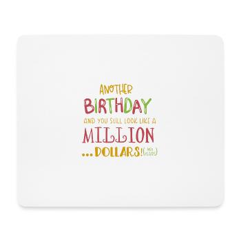 Anniversaire. - Tapis de souris (format paysage) - blanc - Devant